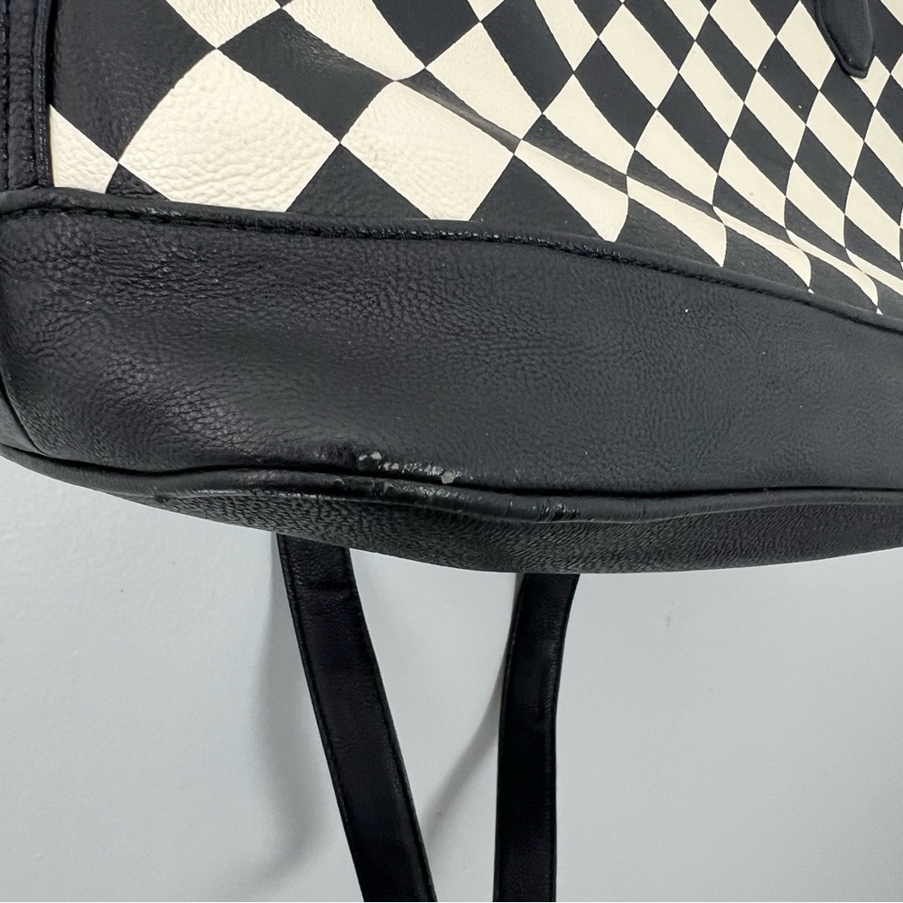Betsey Johnson Checkered Black and White Handbag - Picture 3 of 13